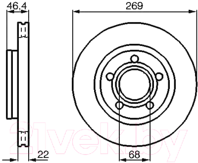 

Тормозной диск Bosch, 0986478574