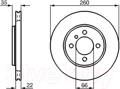 

Тормозной диск Bosch, 0986478036