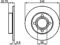 Тормозной диск Bosch 0986478216 - 