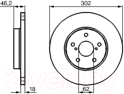 

Тормозной диск Bosch, 0986478490
