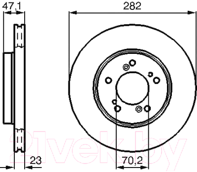 

Тормозной диск Bosch, 0986478667