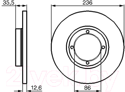 

Тормозной диск Bosch, 0986478712