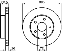 Тормозной диск Bosch 0986478772 - 