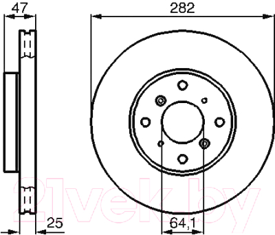 

Тормозной диск Bosch, 0986478982