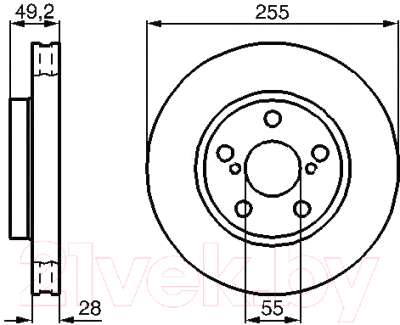 

Тормозной диск Bosch, 0986478858
