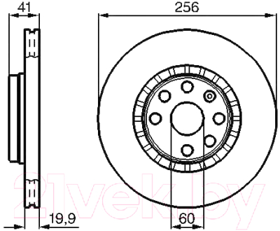 Тормозной диск Bosch 0986478535