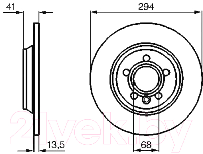 

Тормозной диск Bosch, 0986478569
