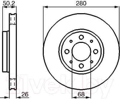 

Тормозной диск Bosch, 0986478602