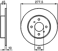 

Тормозной диск Bosch, 0986479105