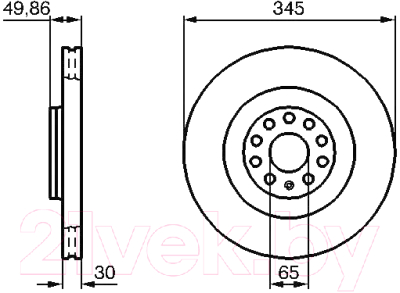 

Тормозной диск Bosch, 0986479204