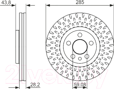 

Тормозной диск Bosch, 0986479114