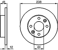 Тормозной диск Bosch 0986479165 - 