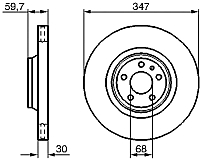 Тормозной диск Bosch 0986479260 - 