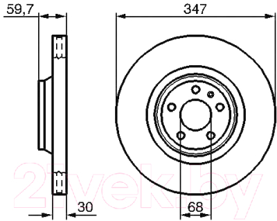 

Тормозной диск Bosch, 0986479260