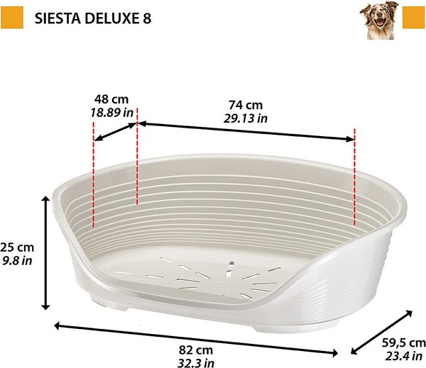 Лежанка для животных Ferplast Siesta Deluxe 8 / 70208926 (светло-серый)