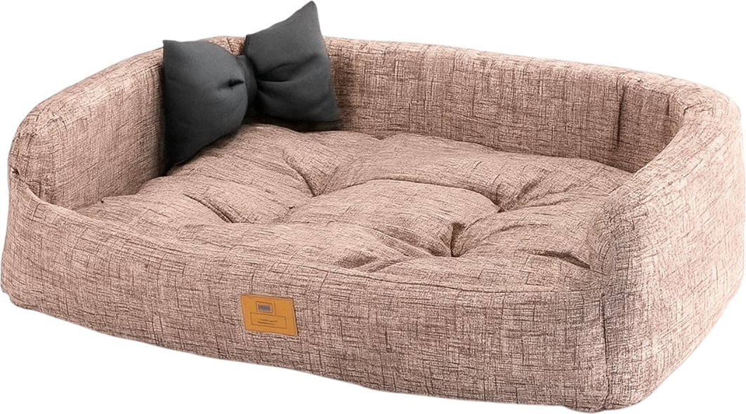 Лежанка для животных Ferplast Harris Woof 65 / 82940699 (меланж коричневый)