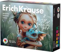 Гуашь Erich Krause Magic Pet / 62979 (12цв) - 