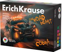 Гуашь Erich Krause Road Beast / 62981 (12цв) - 