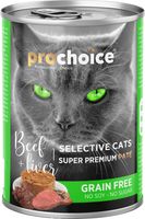 Влажный корм для кошек Prochoice Adult Cat Selective Говядина и печень (400г) - 