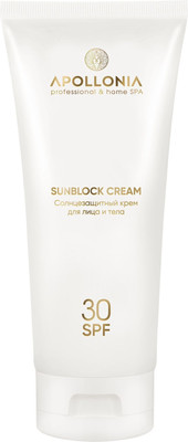 

Крем солнцезащитный, Sunblock для лица и тела SPF 30
