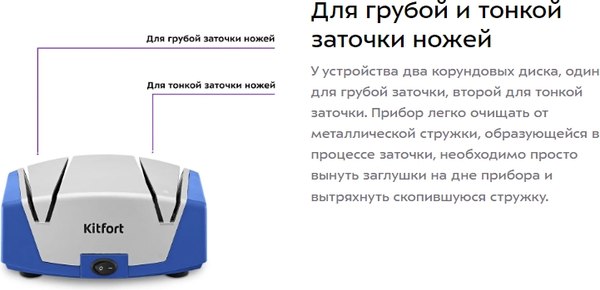Ножеточка электрическая Kitfort KT-6391