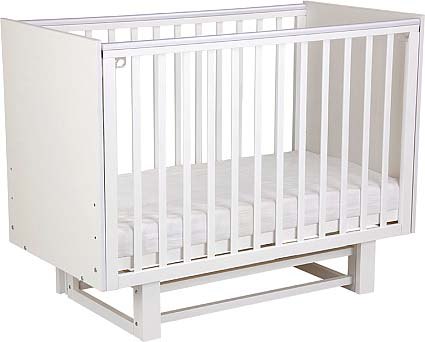 Детская кроватка Polini Kids Simple 342 с маятником / 0003168-04 (белый)