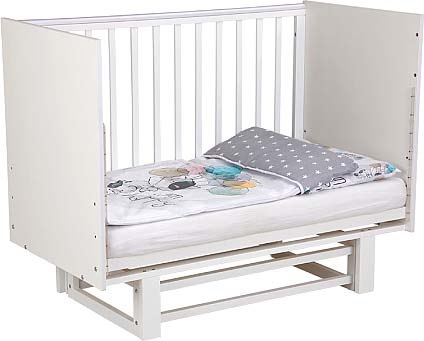 Детская кроватка Polini Kids Simple 342 с маятником / 0003168-04 (белый)