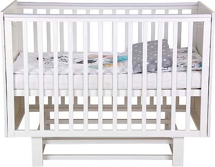 Детская кроватка Polini Kids Simple 342 с маятником / 0003168-04 (белый)