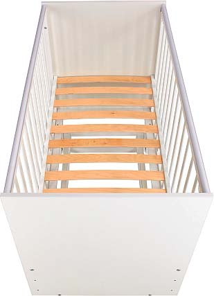 Детская кроватка Polini Kids Simple 342 с маятником / 0003168-04 (белый)