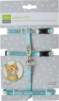 Шлея с поводком HUNTER Harness+Leash Cat Sweet Kitty / 99790