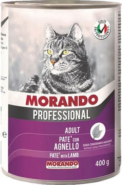 Влажный корм для кошек Morando Professional Lamb (400г)