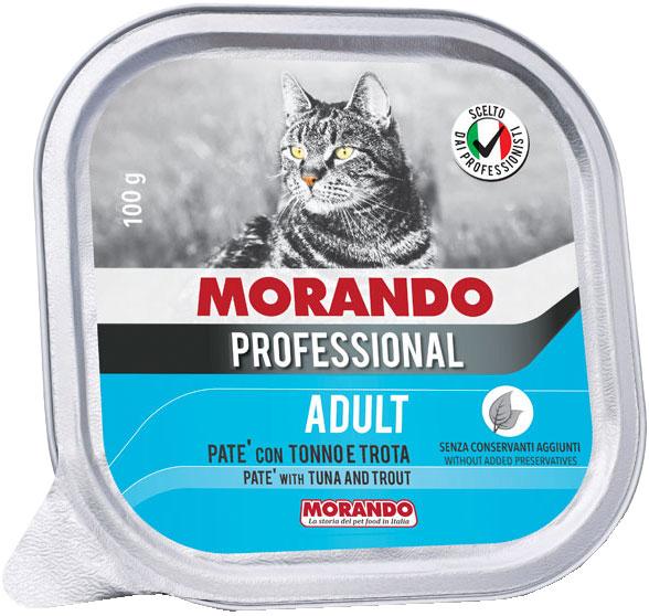 Влажный корм для кошек Morando Professional Tuna/Trout (100г)