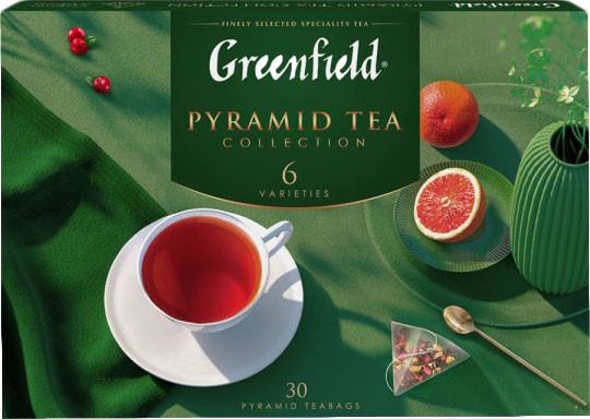 Изображение товара Чай пакетированный GREENFIELD Набор 6 видов (30пак)