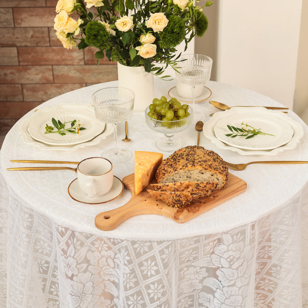 Изображение товара Скатерть Доляна Ажур / 10513387 (белый)