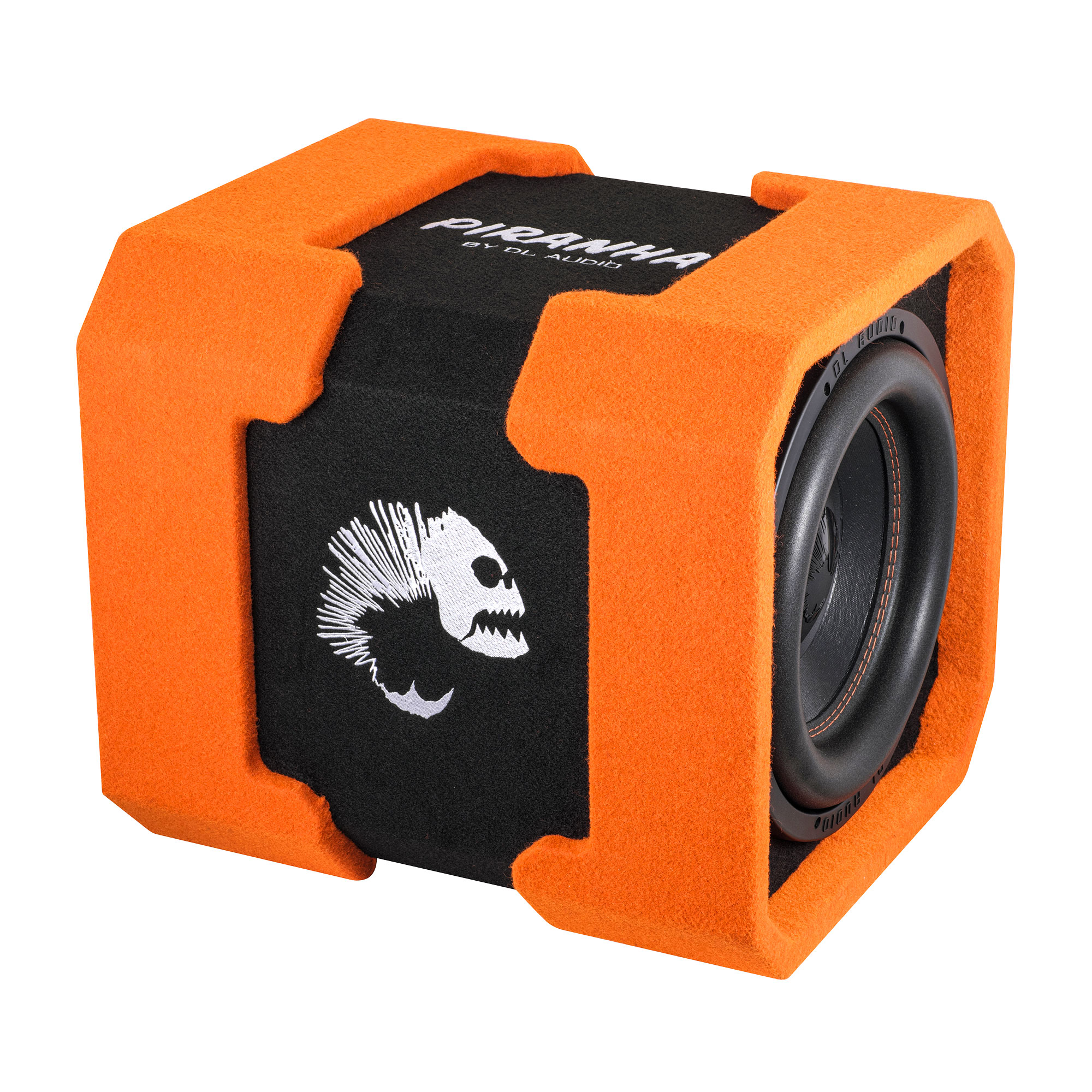 Корпусной активный сабвуфер DL Audio Piranha 12A V.2 Twin (оранжевый) — фото 3