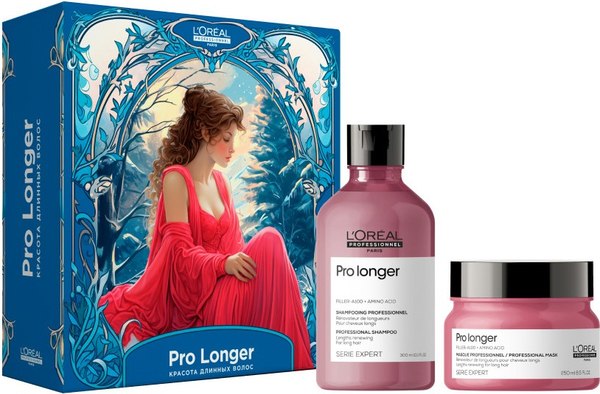 Набор косметики для волос L'Oreal Professionnel Новогодний Pro Longer Для длинных волос Шампунь+Маска
