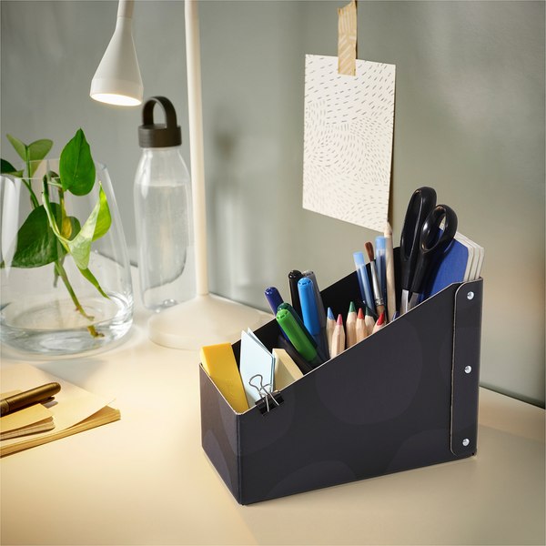Органайзер настольный Ikea Nimm 505.959.94 (узор круги/серый)