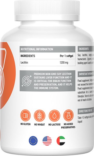 Пищевая добавка Ultrasupps Лецитин 1200мг (60 капсул)