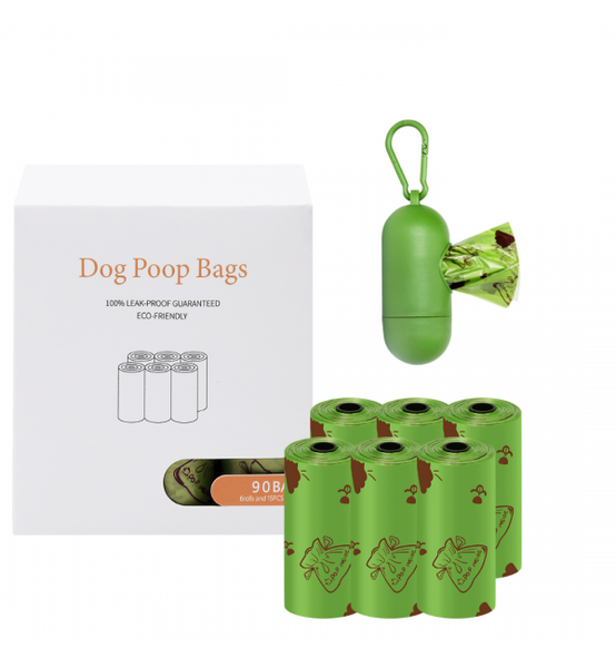 Диспенсер пакетов для выгула собак Potty-Pot HBD6 с пакетами 1.2мкм (6x15шт)