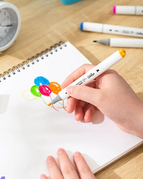 Набор маркеров Deli ColoRun EC187-12 (12шт)