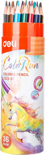 Набор цветных карандашей Deli ColoRun EC00337 (36цв)