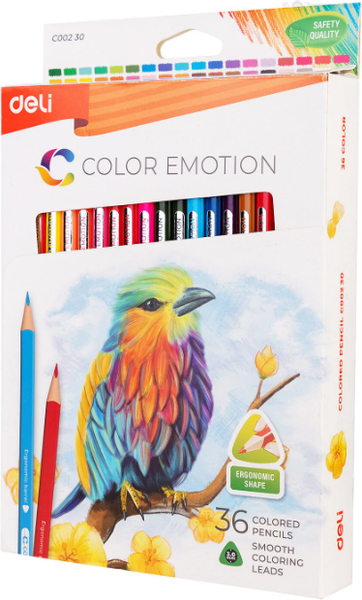 Набор цветных карандашей Deli Color Emotion EC00230 (36шт)