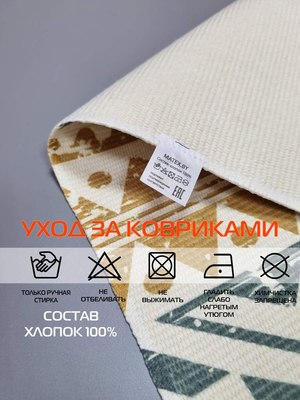 Коврик MATEX Tufted / SLY2310 (бежевый/серый/желтый)