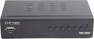 Тюнер цифрового телевидения СИГНАЛ HD-350 (черный) - 
