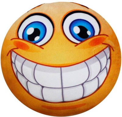 Подушка для автомобиля MATEX Emoji. Лыба / 26-907 (желтый/белый) - 