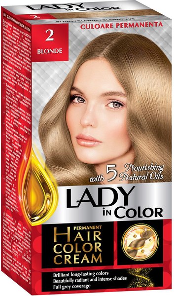 Крем-краска для волос Lady In Color тон 2 Русый