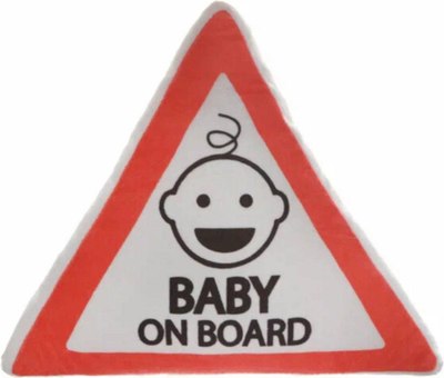 

Подушка для автомобиля, Attention. Baby On Board / 27-508