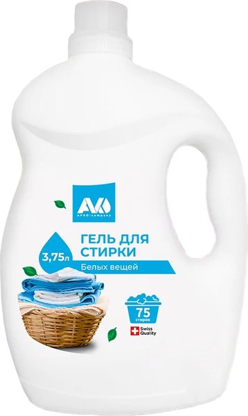 Гель для стирки Avko для белых вещей (3.75л)