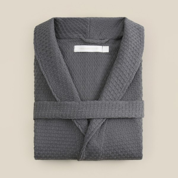 Халат Sima-Land Home Waffle Гри Сандре S / 10091564