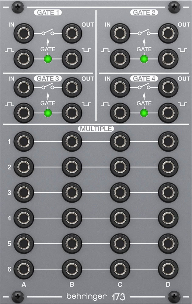 Модуль фильтров для синтезатора Behringer 173 Quad Gate/Multiples